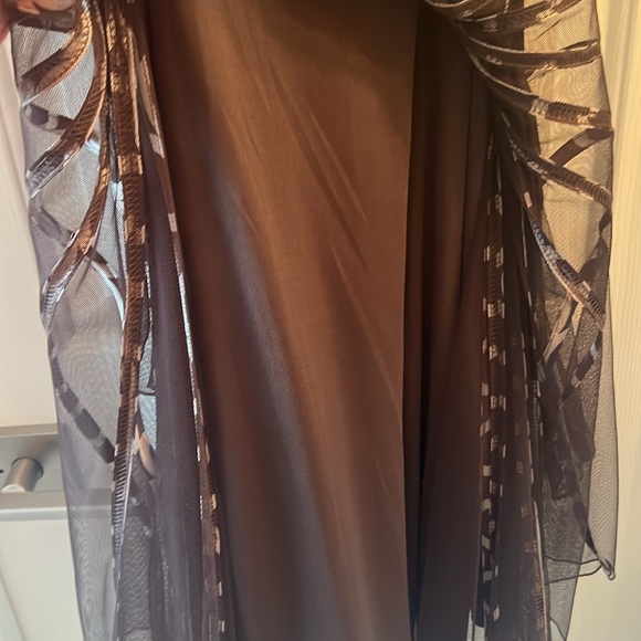 standout phase 8 dress - sheer polka dots and a satin tie belt. - Picture 4 of 5